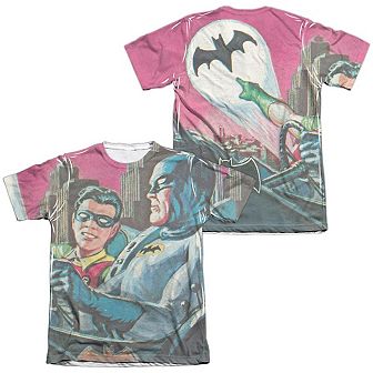 Batman Classic Tv Bat Signal Sleeve T-shirt