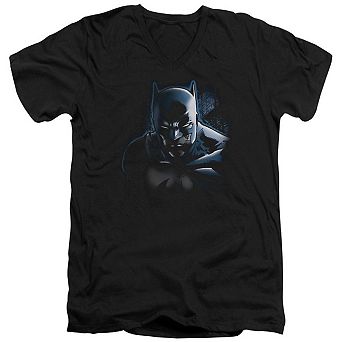 Batman Dont Mess With The Bat Short Sleeve Adult V Neck T-shirt