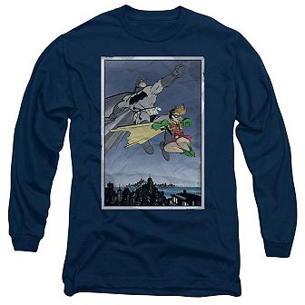 Batman Dkr Duo Long Sleeve Adult T-shirt