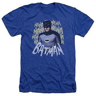 Batman Classic Tv Theme Song Adult Heather T-shirt