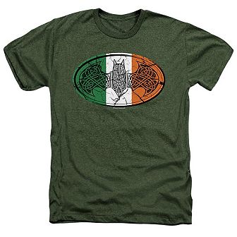 Batman Irish Celtic Symbol Adult Heather T-shirt