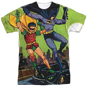 Batman Getaway Short Sleeve Adult Poly Crew T-shirt