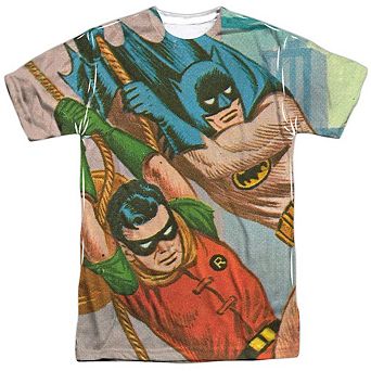 Batman Classic Tv Nightly Patrol Short Sleeve Adult Poly Crew T-shirt