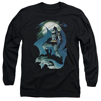 Batman Glow Of The Moon Long Sleeve Adult T-shirt