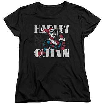 Batman Harley Bold Short Sleeve Womens T-shirt