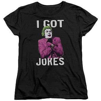 Batman Classic Tv Got Jokes Short Sleeve Womens T-shirt