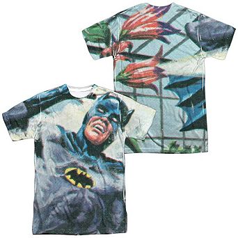 Batman Classic Tv Foliage Short Sleeve Adult Poly Crew T-shirt