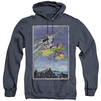 Batman Dkr Duo Adult Heather Hoodie