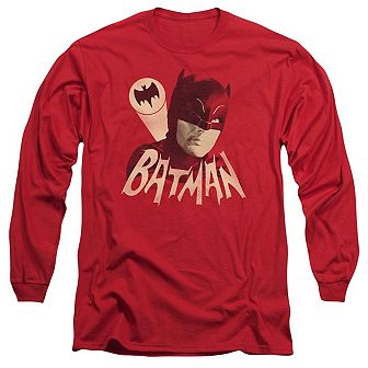 Batman Classic Tv Bat Signal Long Sleeve Adult T-shirt
