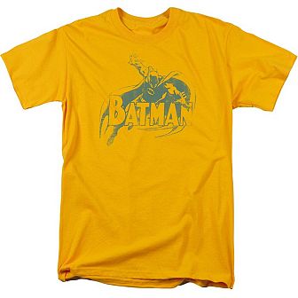 Batman Heres Batman Short Sleeve Adult T-shirt