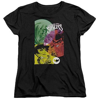 Batman Gotham Sirens Short Sleeve Womens T-shirt