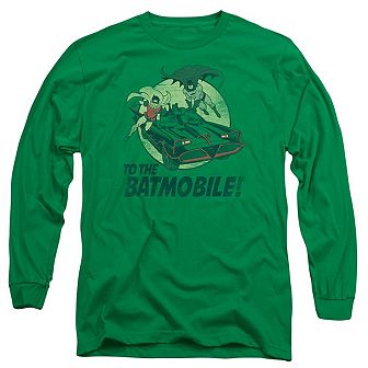 Batman Classic Tv To The Batmobile Long Sleeve Adult T-shirt