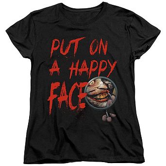 Batman Happy Face Short Sleeve Women´s T-Shirt