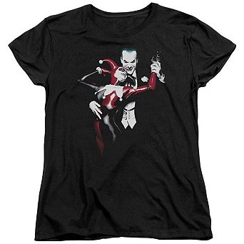 Batman Harley And Joker Short Sleeve Womens T-shirt