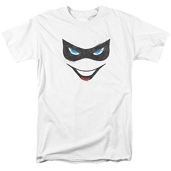 Batman Harley Face Short Sleeve Adult T-shirt