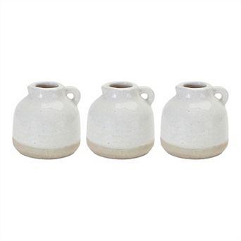Stoneware Bud Vase (Set Of 3)