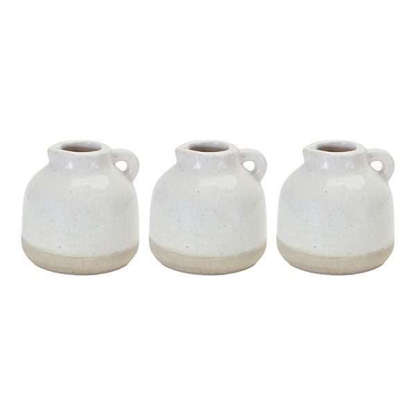 Stoneware Bud Vase (Set Of 3)