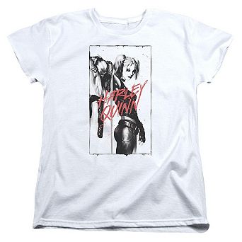 Batman Inked Quinn Short Sleeve Womens T-shirt
