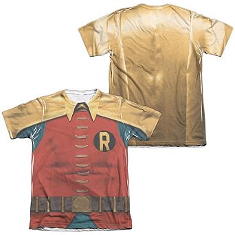 Batman Classic Tv Robin Costume Sleeve T-shirt