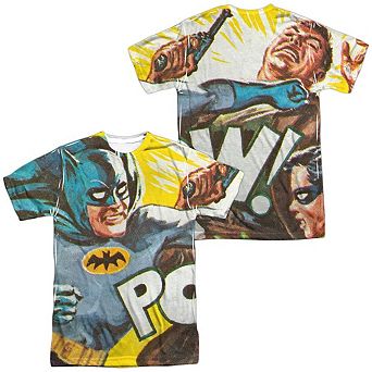 Batman Classic Tv On The Chin Short Sleeve Adult Poly Crew T-shirt