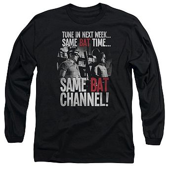 Batman Classic Tv Bat Channel Long Sleeve Adult T-shirt