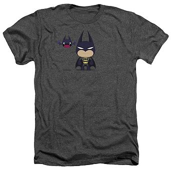 Batman Cute Batman Adult Heather T-shirt