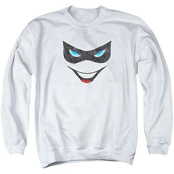 Batman Harley Face Adult Crewneck Sweatshirt