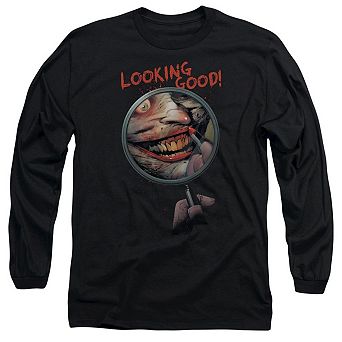 Batman Looking Good Long Sleeve Adult T-shirt