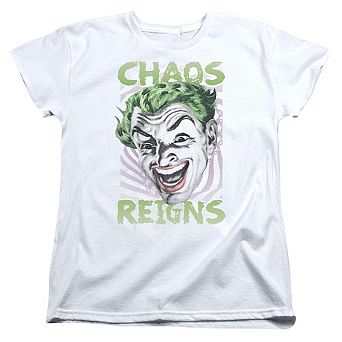 Batman Classic Tv Chaos Reigns Short Sleeve Womens T-shirt