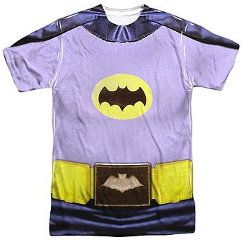 Batman Classic Tv Batman Costume Short Sleeve Adult Poly Crew T-shirt