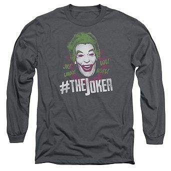 Batman Classic Tv Joker Long Sleeve Adult T-shirt