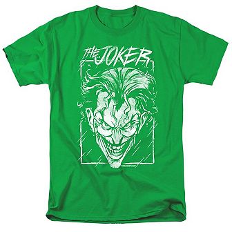 Batman Joker Storm On Green Short Sleeve Adult T-shirt