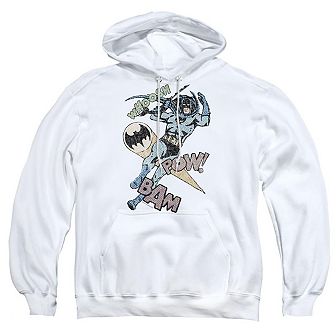Batman Halftone Swing Adult Pull Over Hoodie