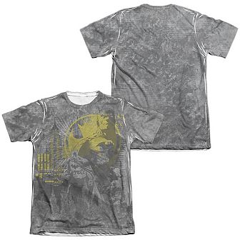 Batman Dark City Adult 65/35 Poly/cotton Short Sleeve T-shirt