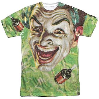 Batman Classic Tv Laugh Gas Short Sleeve Adult Poly Crew T-shirt