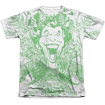 Batman Joker In The Wild Adult 65/35 Poly/cotton Short Sleeve T-shirt