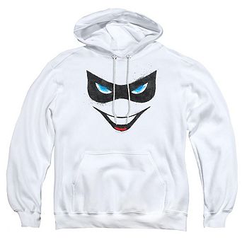Batman Harley Face Adult Pull Over Hoodie