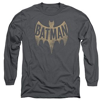 Batman Classic Tv Vintage Logo Long Sleeve Adult T-shirt