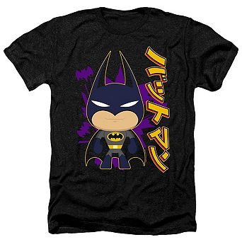 Batman Cute Kanji Adult Heather T-shirt