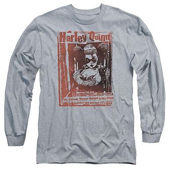 Batman Dr Quinn Long Sleeve Adult T-shirt