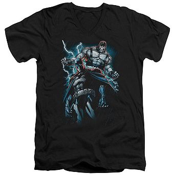 Batman Evil Rising Short Sleeve Adult V Neck T-shirt