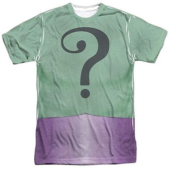 Batman Classic Tv Riddler Uniform Short Sleeve Adult Poly Crew T-shirt