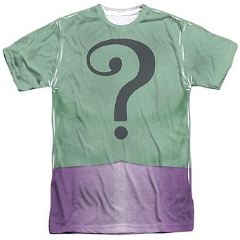 Batman Classic Tv Riddler Uniform Short Sleeve Adult Poly Crew T-shirt