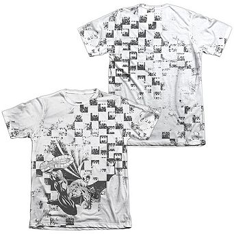 Batman Checkerboard Kick Adult 65/35 Poly/cotton Short Sleeve T-shirt
