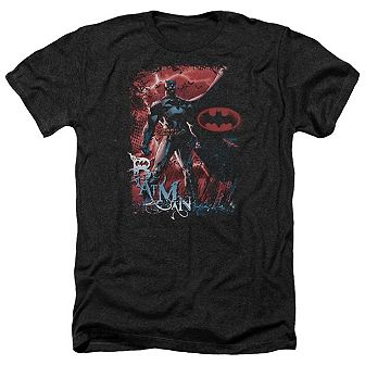 Batman Gotham Reign Adult Heather T-shirt