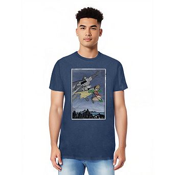 Batman Dkr Duo Adult Heather T-shirt