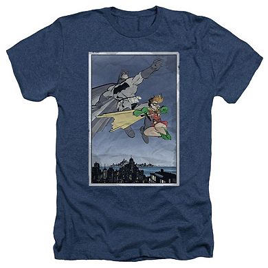 Batman Dkr Duo Adult Heather T-shirt