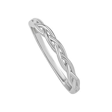 PRIMROSE Sterling Silver Polished Intertwined Ring