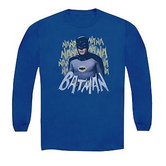 Batman Classic Tv Theme Song Long Sleeve Adult T-shirt