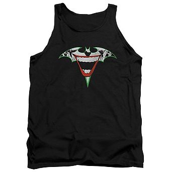 Batman Joker Bat Logo Adult Tank Top